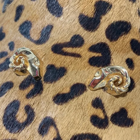 Derek Lam Brown Leopard Print Loafers - Picture 6 of 10